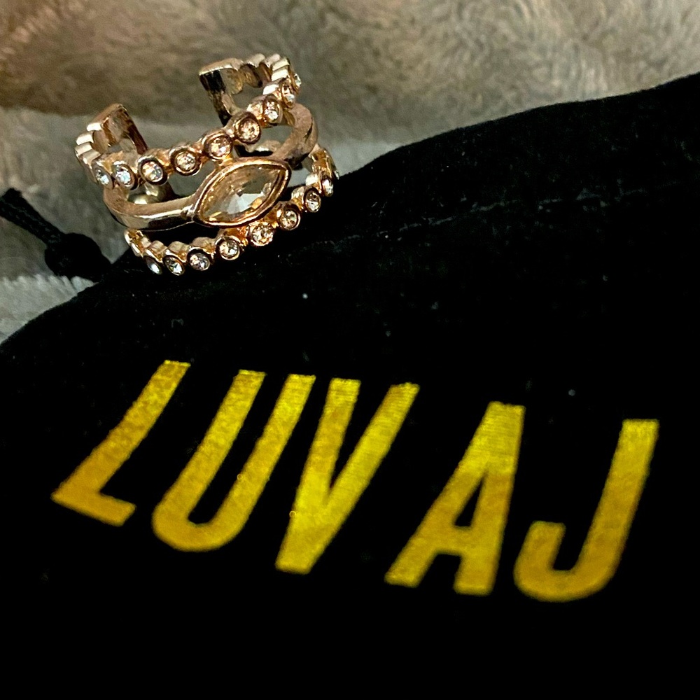 Brand-New LUV AJ Rose Gold Ring ~ Sz. 7.